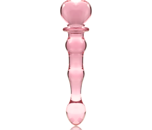 NEBULA SERIES BY IBIZA - MODEL 21 DILDO BOROSILICATE GLASS PINK 20.5 CM -O- 3.5 CM