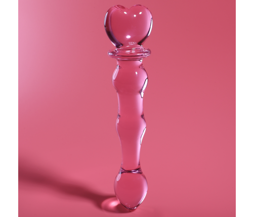 NEBULA SERIES BY IBIZA - MODEL 21 DILDO BOROSILICATE GLASS PINK 20.5 CM -O- 3.5 CM