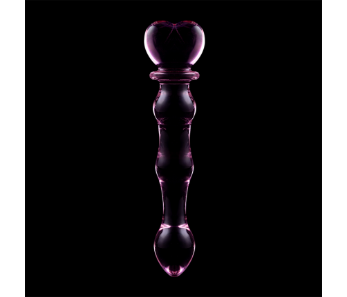 NEBULA SERIES BY IBIZA - MODEL 21 DILDO BOROSILICATE GLASS PINK 20.5 CM -O- 3.5 CM