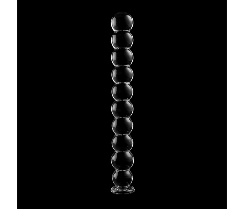NEBULA SERIES BY IBIZA - MODEL 22 DILDO BOROSILICATE GLASS CLEAR 21.5 CM -O- 2.5 CM