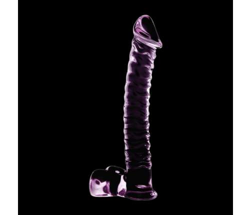 NEBULA SERIES BY IBIZA - MODEL 23 DILDO BOROSILICATE GLASS PINK 21.5 CM -O- 4 CM