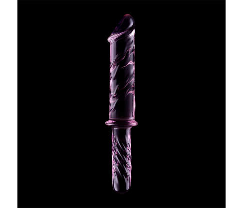 NEBULA SERIES BY IBIZA - MODEL 24 DILDO BOROSILICATE GLASS PINK 28.5 CM -O- 5 CM