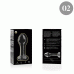 NEBULA SERIES BY IBIZA - MODEL 2 ANAL PLUG BOROSILICATE GLASS CLEAR 11 CM -O- 3.5 CM