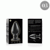 NEBULA SERIES BY IBIZA - MODEL 3 ANAL PLUG BOROSILICATE GLASS TRANSPARENT 11 CM -O- 5 CM