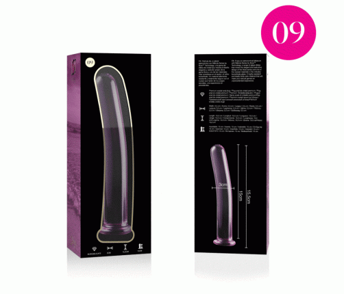 NEBULA SERIES BY IBIZA - MODEL 9 DILDO BOROSILICATE GLASS PINK 15.5 CM -O- 2.5 CM