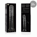 NEBULA SERIES BY IBIZA - MODEL 16 DILDO BOROSILICATE GLASS CLEAR 18.5 CM -O- 3 CM