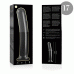 NEBULA SERIES BY IBIZA - MODEL 17 DILDO BOROSILICATE GLASS CLEAR 18.5 CM -O- 3 CM