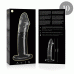 NEBULA SERIES BY IBIZA - MODEL 19 DILDO BOROSILICATE GLASS CLEAR 18.5 CM -O- 4 CM