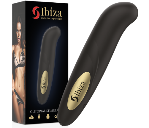 IBIZA - CLIT STIMULATOR USB CHARGER 10 VIBRATION MODES GOLDEN 13 X 2,9