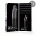 NEBULA SERIES BY IBIZA - MODEL 23 DILDO BOROSILICATE GLASS CLEAR 21.5 CM -O- 4 CM