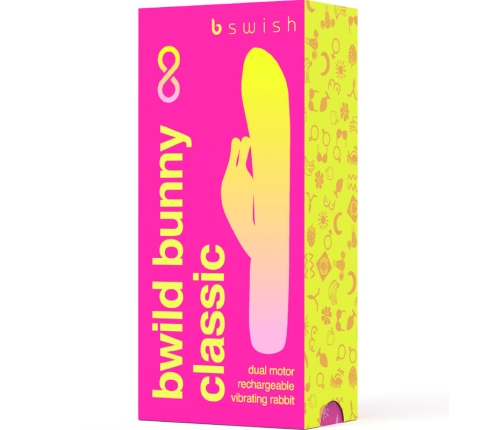 B SWISH - BWILD BUNNY INFINITE CLASSIC RECHARGEABLE VIBRATOR PINK SILICONE