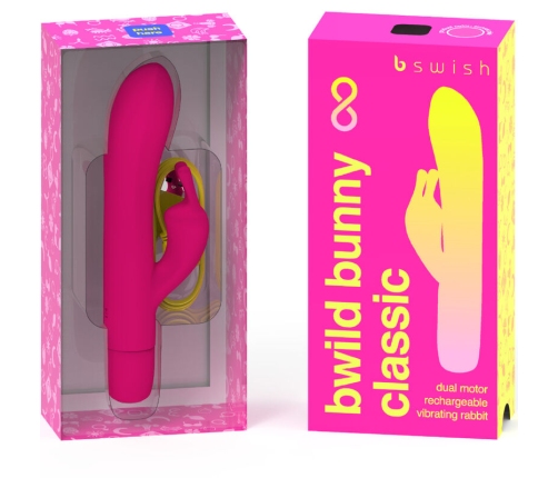 B SWISH - BWILD BUNNY INFINITE CLASSIC RECHARGEABLE VIBRATOR PINK SILICONE