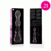 NEBULA SERIES BY IBIZA - MODEL 21 DILDO BOROSILICATE GLASS PINK 20.5 CM -O- 3.5 CM