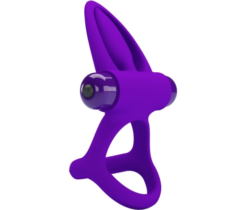 PRETTY LOVE - VIBRATOR RING 10 VIBRATIONS VIOLET SILICONE