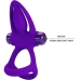 PRETTY LOVE - VIBRATOR RING 10 VIBRATIONS VIOLET SILICONE