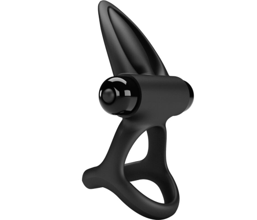 PRETTY LOVE - VIBRATING RING 10 VIBRATIONS BLACK SILICONE