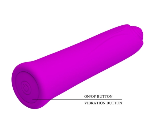 PRETTY LOVE - CURTIS MINI VIBRADOR SUPER POWER 12 VIBRACIONES SILICONA VIOLETA