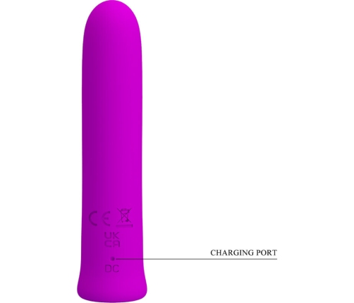 PRETTY LOVE - CURTIS MINI VIBRADOR SUPER POWER 12 VIBRACIONES SILICONA VIOLETA