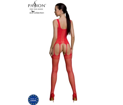 PASSION - ECO COLLECTION BODYSTOCKING ECO BS007 RED