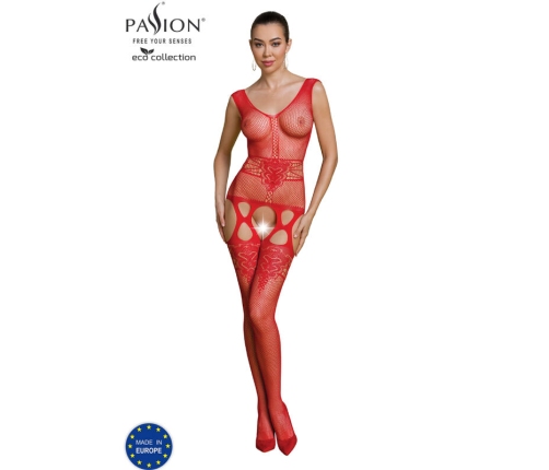 PASSION - ECO COLLECTION BODYSTOCKING ECO BS014 RED