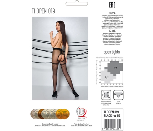 PASSION - TIOPEN 019 BLACK TIGHTS 1/2 20 DEN