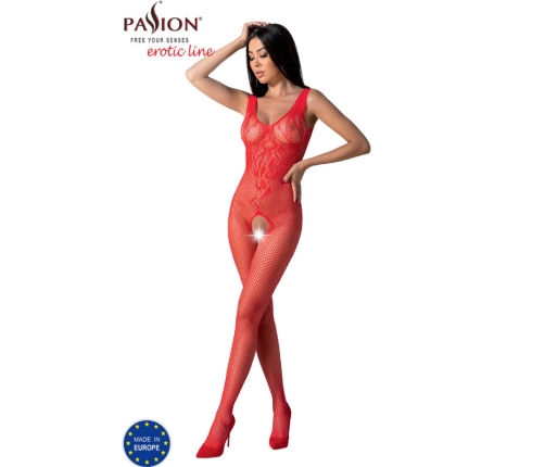 PASSION - BS098 RED BODYSTOCKING ONE SIZE