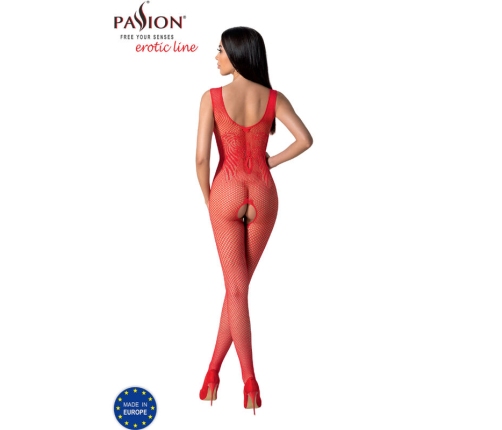 PASSION - BS098 RED BODYSTOCKING ONE SIZE