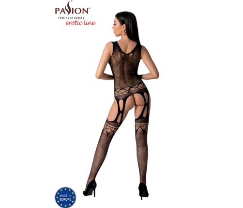 PASSION - BS099 BLACK BODYSTOCKING ONE SIZE