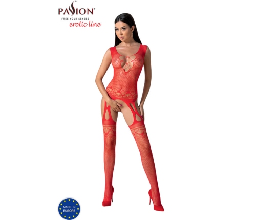 PASSION - BS099 RED BODYSTOCKING ONE SIZE