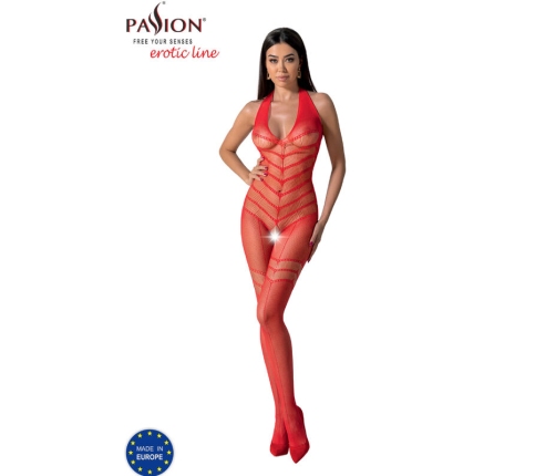 PASSION - BS100 BODYSTOCKING RED ONE SIZE