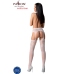 PASSION - S029 WHITE STOCKINGS WITH GARTER ONE SIZE