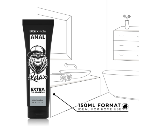 BLACK HOLE - WATER BASE GEL ANAL DILATION 150 ML