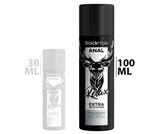 BLACK HOLE - GEL SILICONE BASE ANAL DILATION 100 ML