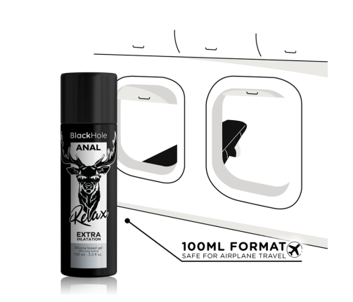 BLACK HOLE - GEL SILICONE BASE ANAL DILATION 100 ML