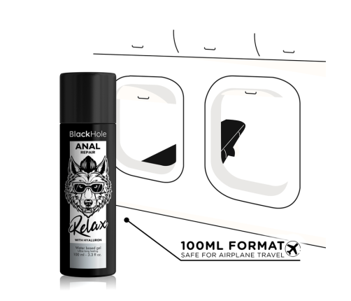 BLACK HOLE - ANAL REPAIR WATER BASED RELAX WITH HYALURON 100 ML