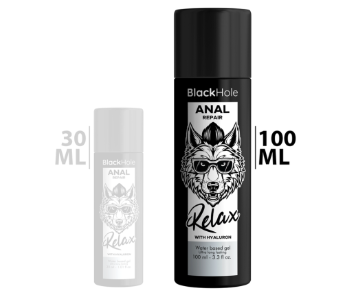 BLACK HOLE - ANAL REPAIR WATER BASED RELAX WITH HYALURON 100 ML