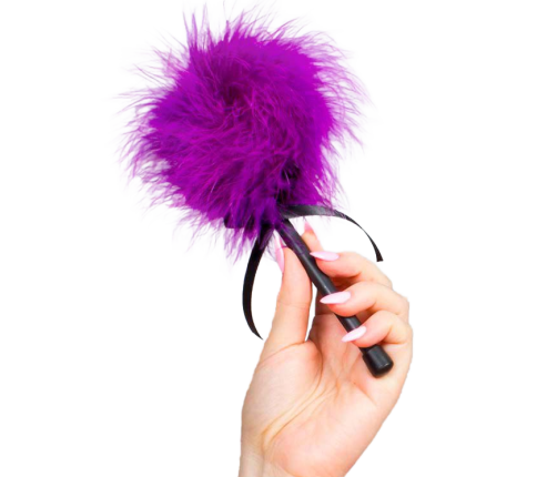 SECRETPLAY - PINK PURPLE MARABOU DUSTER