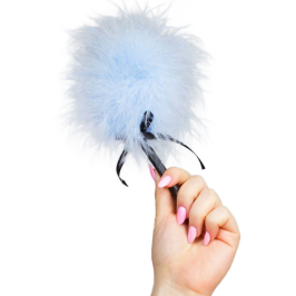 SECRETPLAY - LIGHT BLUE MARABOU DUSTER SECRETPLAY - LIGHT BLUE MARABOU DUSTER