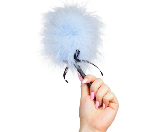SECRETPLAY - LIGHT BLUE MARABOU DUSTER