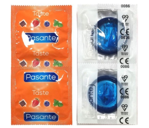 PASANTE - PRESERVATIVO SABOR ARANDANO BOLSA 144 UNIDADES