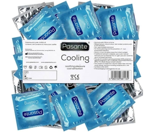 PASANTE - PRESERVATIVO EFECTO FRIO BOLSA 144 UNIDADES