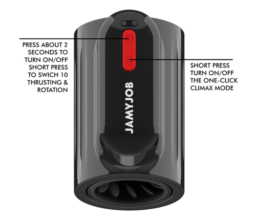 JAMYJOB - VORTEX THRUSTING AND 360 ROTATE TECH TURBO MODE MASTURBATOR