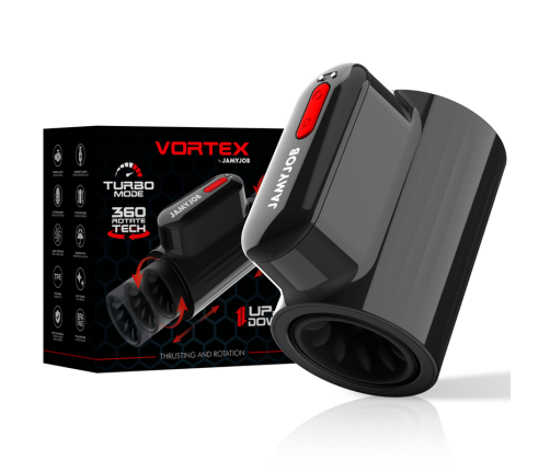 JAMYJOB - VORTEX THRUSTING AND 360 ROTATE TECH TURBO MODE MASTURBATOR