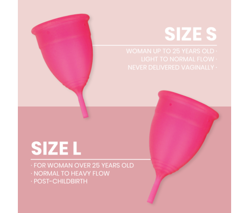 INTIMICHIC - MENSTRUAL CUP MEDICAL GRADE SILICONE - SIZE S