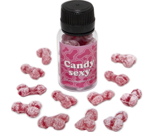 DIABLO PICANTE - CANDY SEXY JAR OF 12 STRAWBERRY-CHERRY FLAVOR GUMMIES