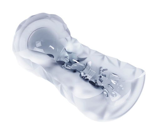 PRETTY LOVE - MASTURBADOR MASCULINO FANTASY ESPIRAL INTERNA Y BOLAS TRANSPARENTE