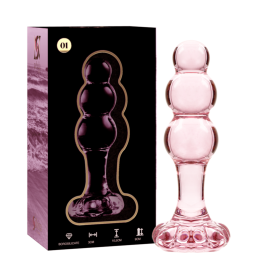 NEBULA SERIES BY IBIZA - MODEL 1 ANAL PLUG BOROSILICATE GLASS PINK 10.5 CM -O- 3 CM NEBULA SERIES BY IBIZA - MODEL 1 ANAL PLUG BOROSILICATE GLASS PINK 10.5 CM -O- 3 CM