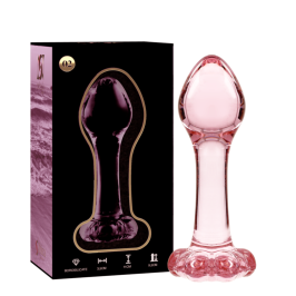 NEBULA SERIES BY IBIZA - MODEL 2 ANAL PLUG BOROSILICATE GLASS PINK 11 CM -O- 3.5 CM NEBULA SERIES BY IBIZA - MODEL 2 ANAL PLUG BOROSILICATE GLASS PINK 11 CM -O- 3.5 CM