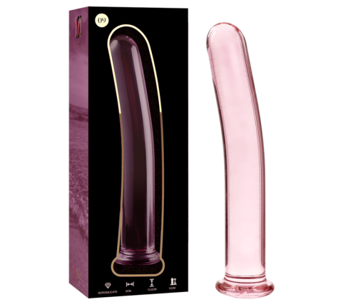 NEBULA SERIES BY IBIZA - MODEL 9 DILDO BOROSILICATE GLASS PINK 15.5 CM -O- 2.5 CM