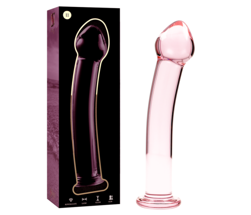 NEBULA SERIES BY IBIZA - MODEL 11 DILDO BOROSILICATE GLASS PINK 16 CM -O- 3 CM